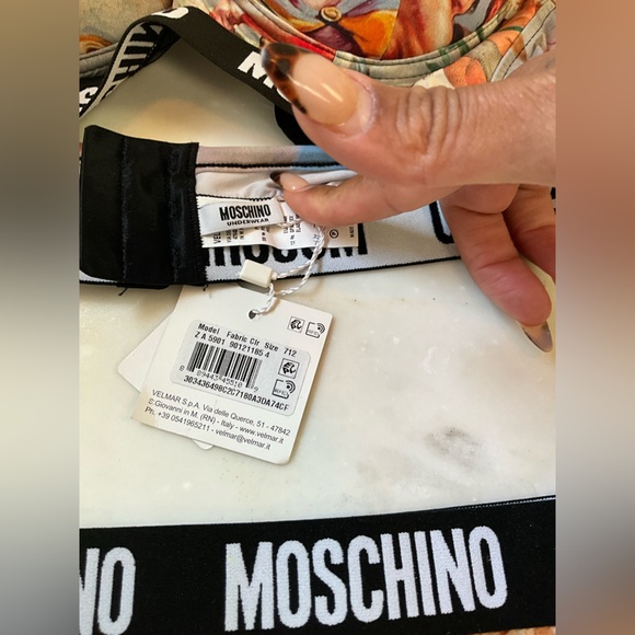 Moschino Angel Print Bra and Panty Set - Picture 3 of 6